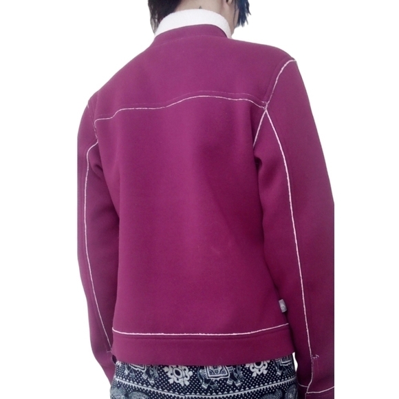 The North Face Sherpa Lined Full-Zip Fleece Jacket Purple/Burgundy Size M - Picture 4 of 4
